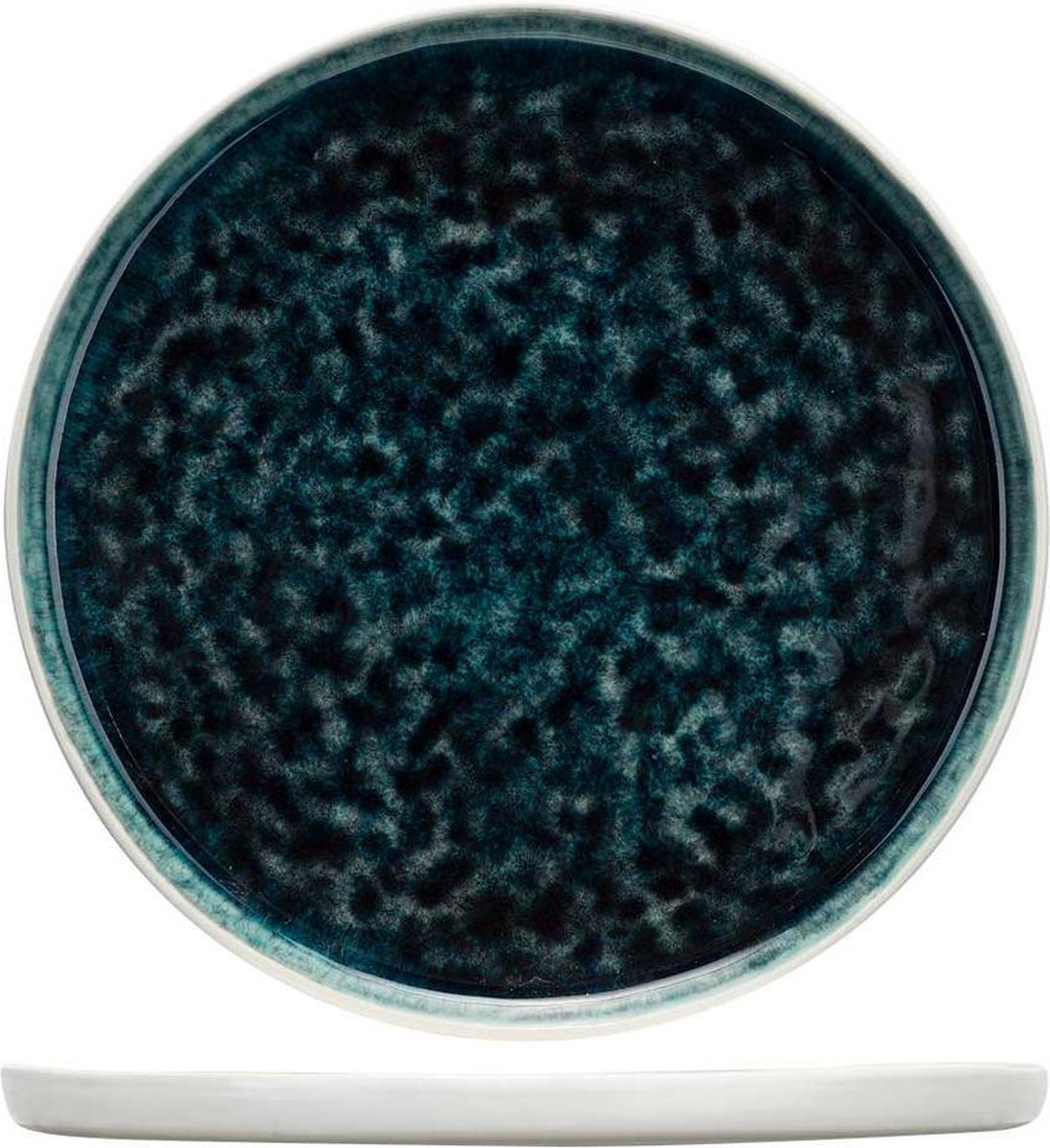 Chiara Petrol Dessertbord - Ø 21cm