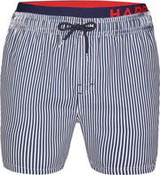 Happy Shorts Zwemshort Gestreept Blauw / Wit -  M