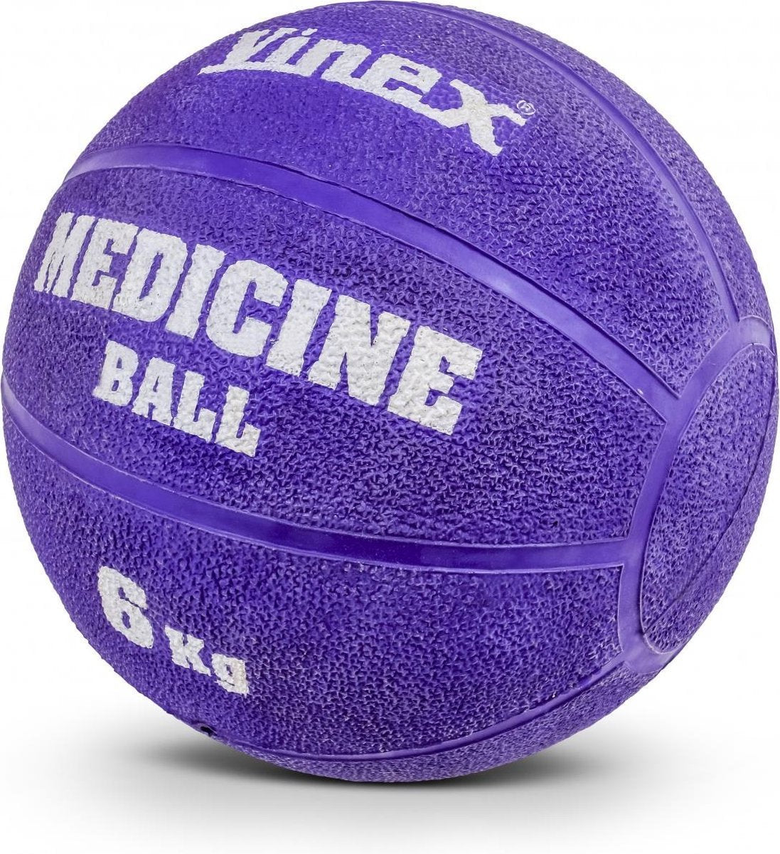 eSAM® Robuuste Medicijnbal - Medicine bal - Rubber - Paars - 6 kg