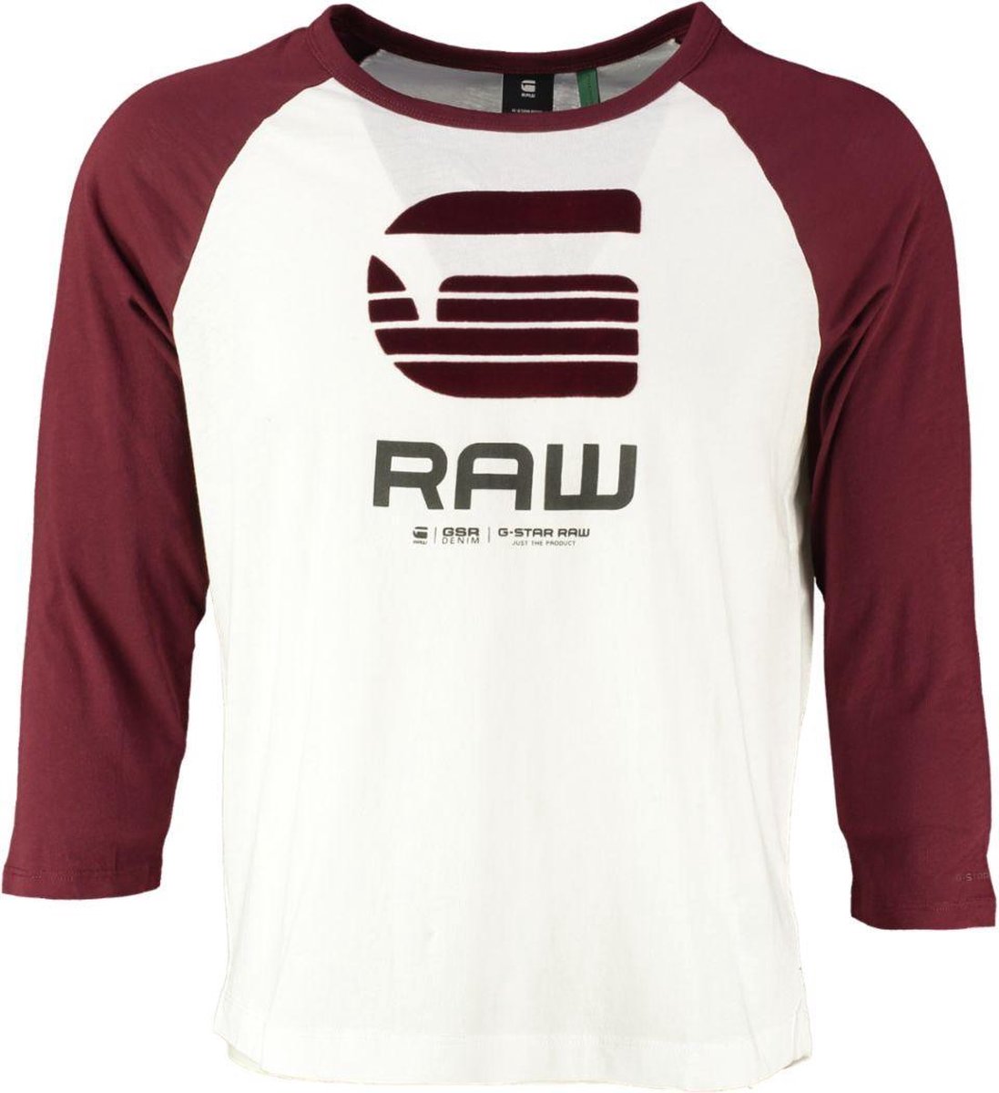 G-star zacht shirt 7/8e mouw biologisch katoen - Maat M