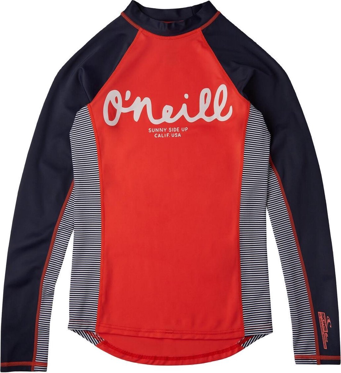 O'Neill - UV Zwemshirt voor meisjes - Longsleeve - Skins - Koraalrood - maat 134-140cm