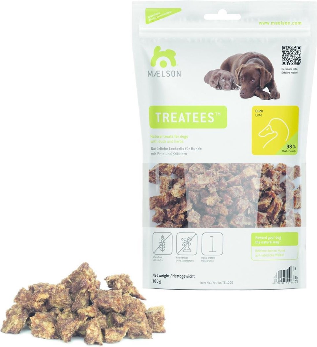 Gezonde Hondensnacks (Eend) 100gr