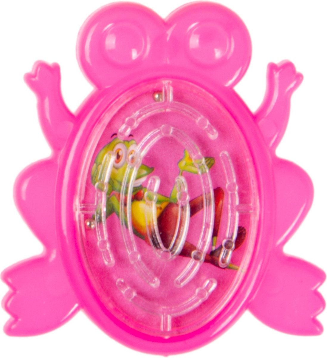 Lg-imports Geduldspelletje Doolhof Kikker 5 Cm Roze