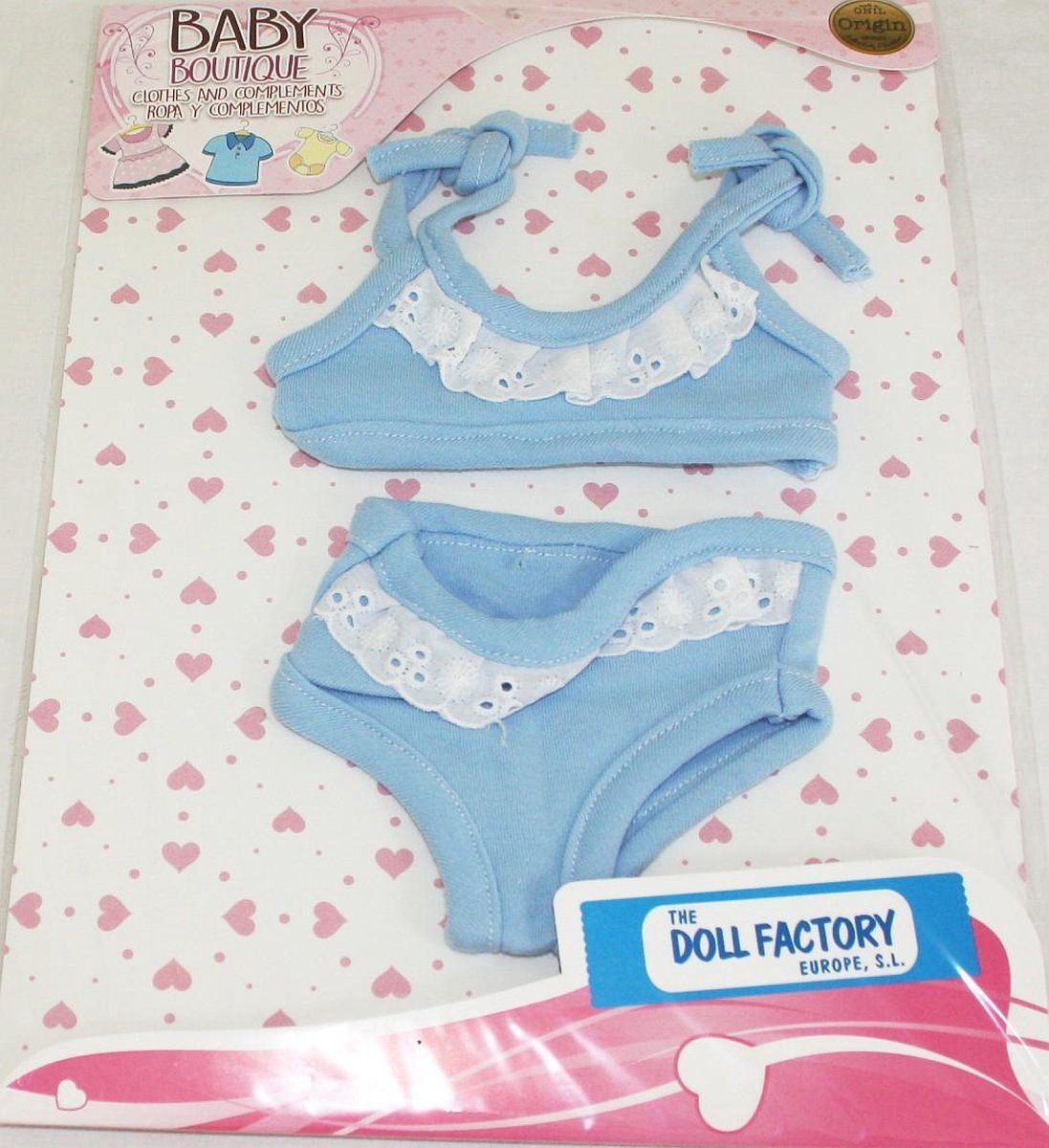 The Doll Factory Blauwe Bikini 52 cm