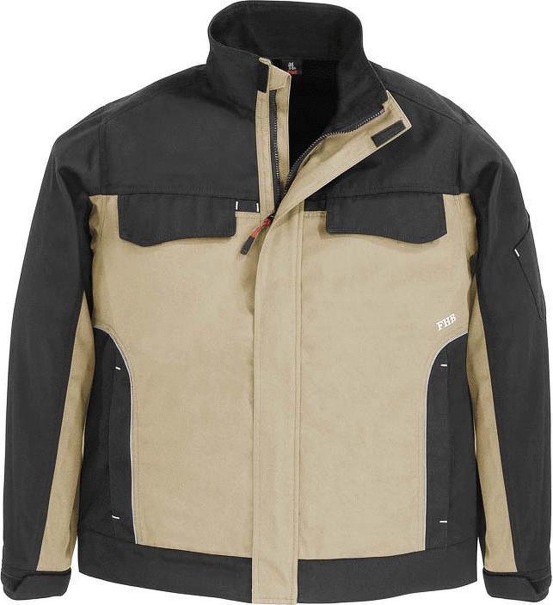 FHB ERNST Werkjack (Twill) Khaki/ZwartL