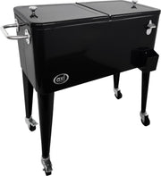 AXI Retro Cooler Zwart - Koeler - 76L inhoud - Koelbox met aftapkraan