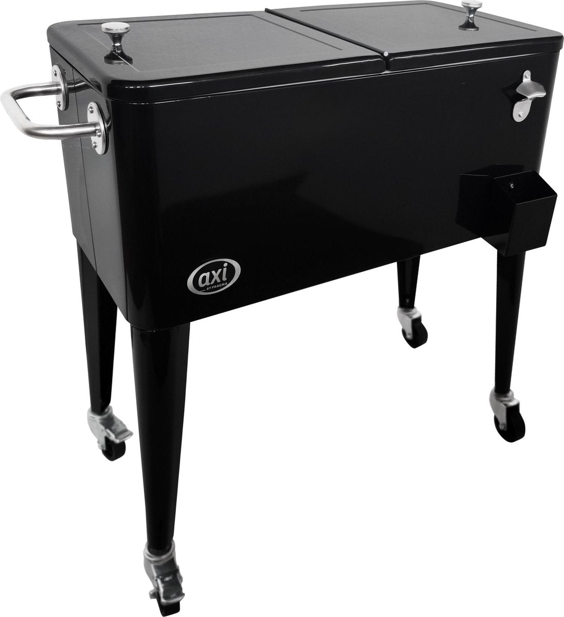 AXI Retro Cooler Zwart - Koeler - 76L inhoud - Koelbox met aftapkraan