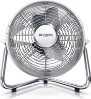 Brandson - windmachine retrostijl ventilator in chroom design - staande ventilator 32 watt - tafelventilator - hoge luchtstroom - vloerventilator