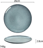 TDR - 4x Bord- porselein - ⌀ 26CM - Uniek gevormd