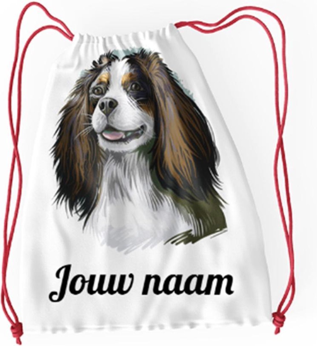 King Charles-spaniël rugzak met je eigen naam