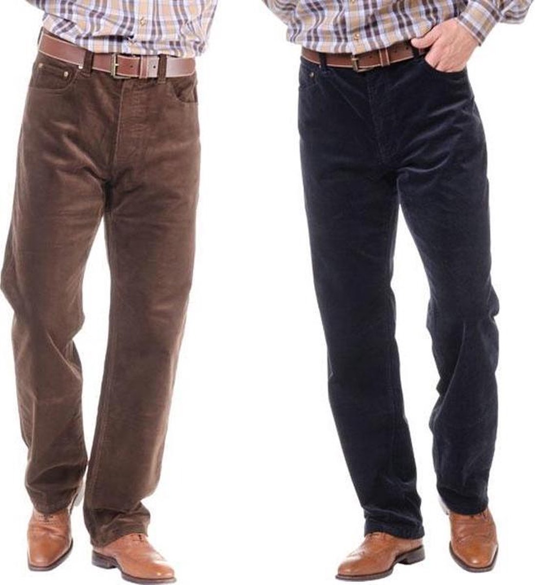 Corduroy broek bruin maat 29 (kort)