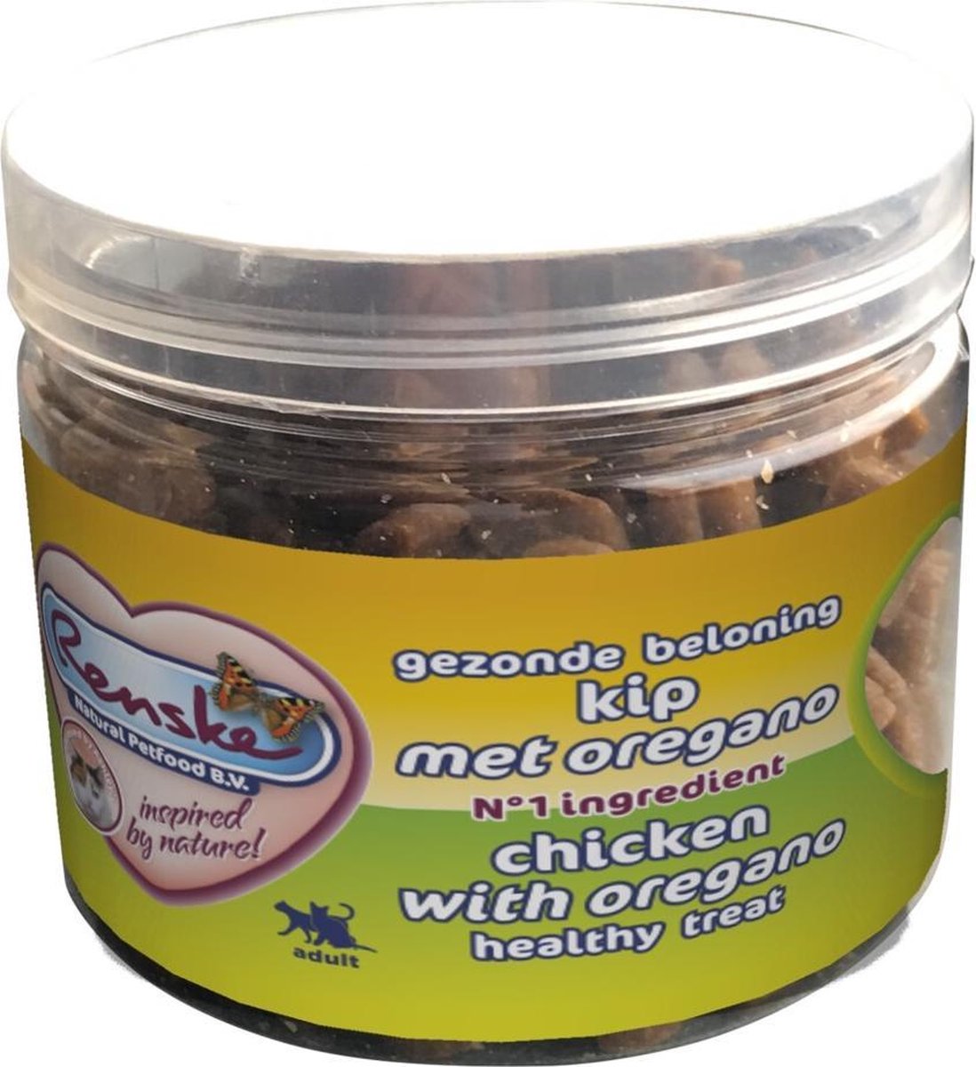 12x Renske Gezonde Beloning Kat Kip & Oregano 100 gr