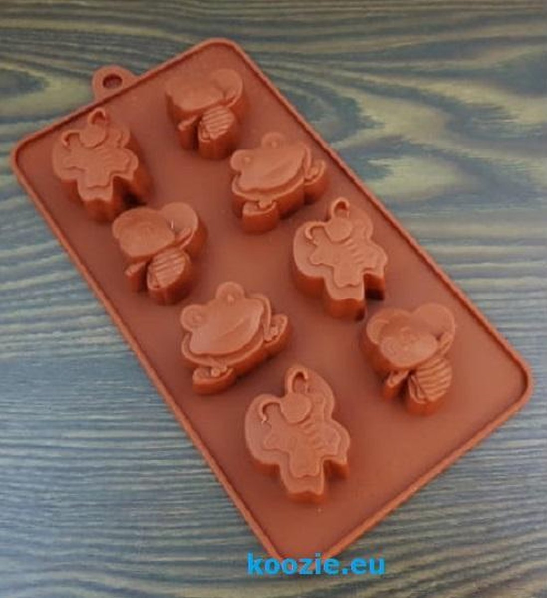 EIZOOKSHOP Vorm Kikker - Vlinder - Bij - Fondant - Chocolade - Klei