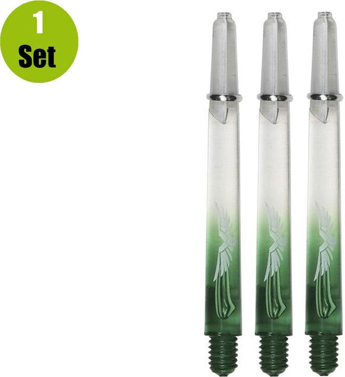 Shot Eagle Claw Duo Dartshafts - Clear - Groen - In Between - (1 Set)
