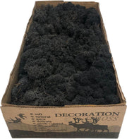 MosBiz Rendiermos zwart per 500 gram voor decoraties