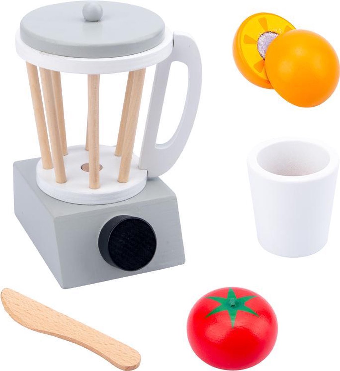 Cucinino houten Speelgoedsapcentrifuge met accessoires - Sapcentrifuge voor kinderen - Speelgoedkeukenaccessoireset