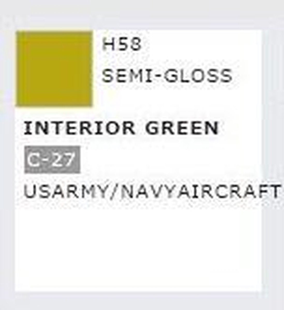 Mrhobby - Aqueous Hob. Col. 10 Ml Interior Green (Mrh-h-058)
