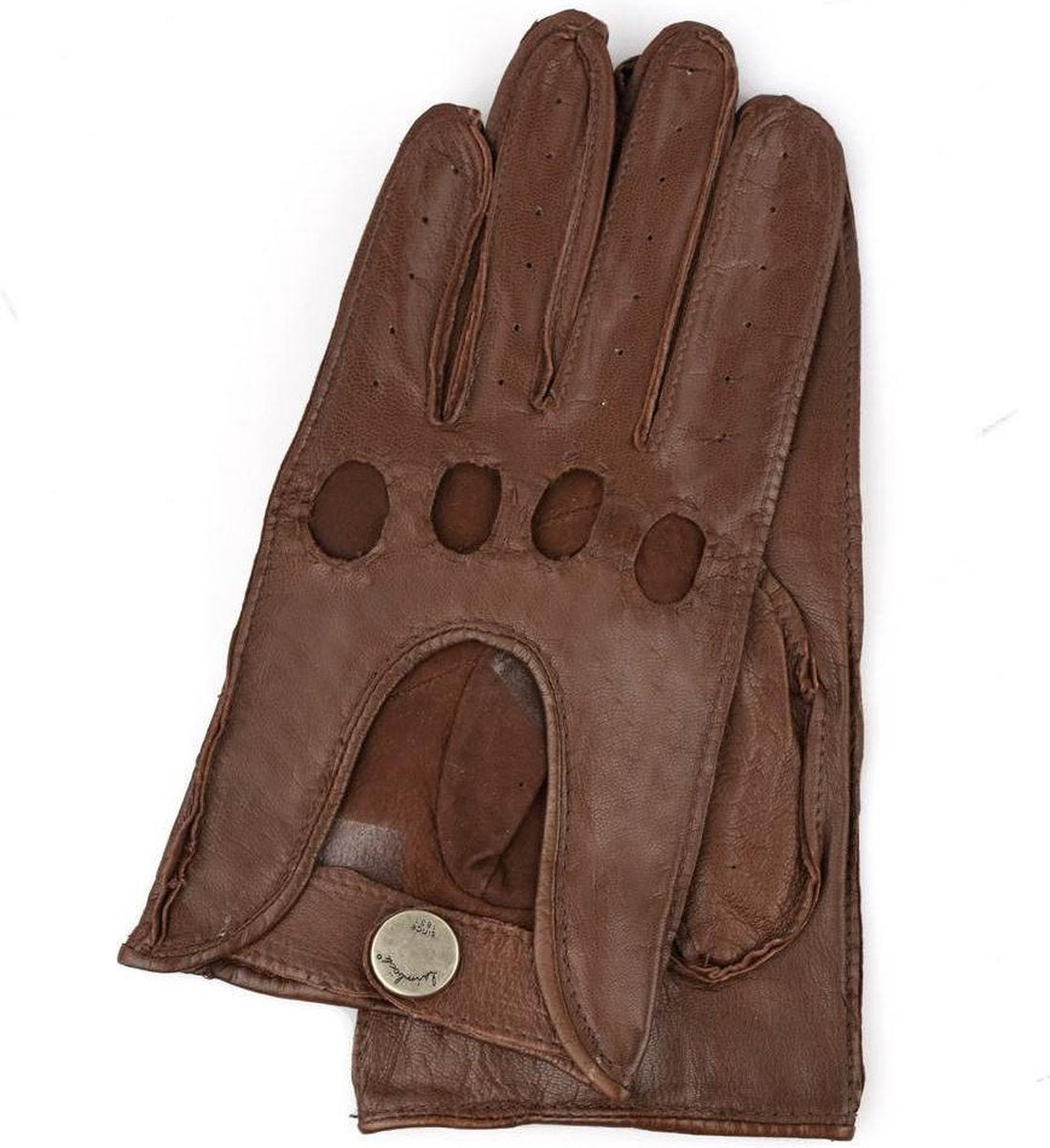 Leren autohandschoenen dames model Belmont Color: Gobi
