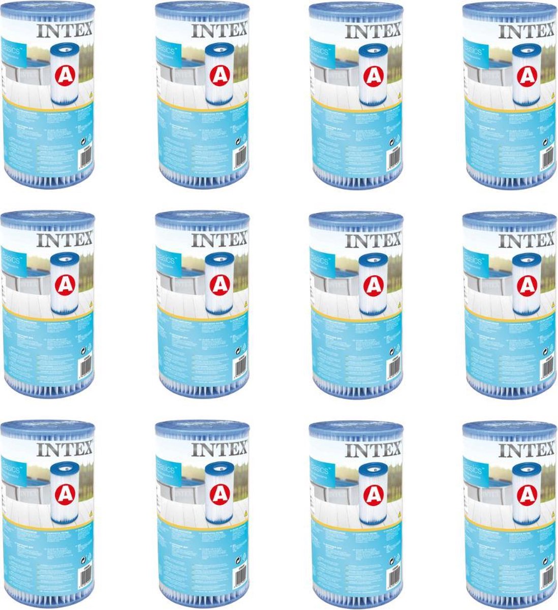 Intex Filter - A filter - 12x Zwembad Filtercartridge Type A