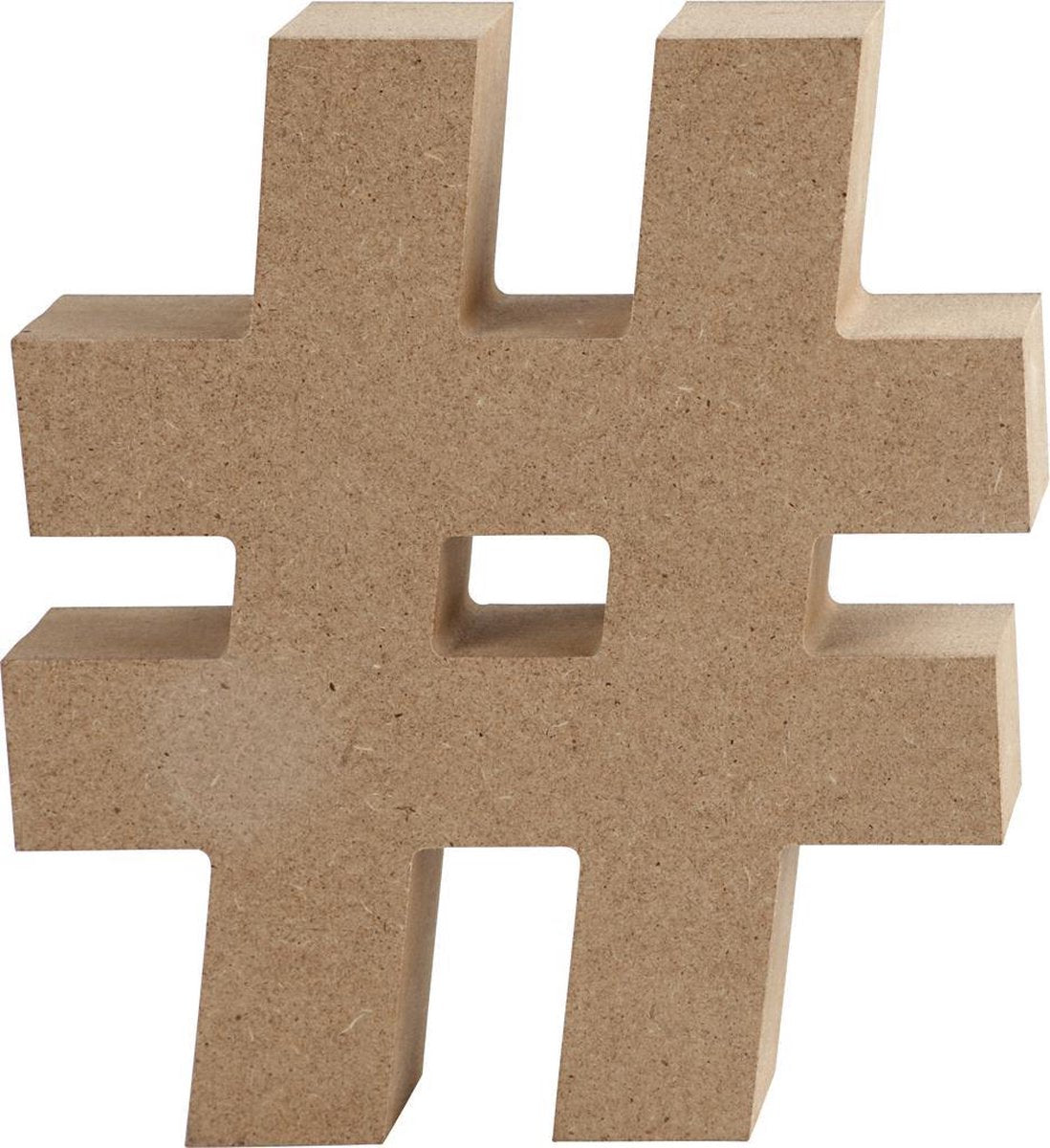 Symbol. #. H: 13 cm. 2 cm. mdf. 1 pc