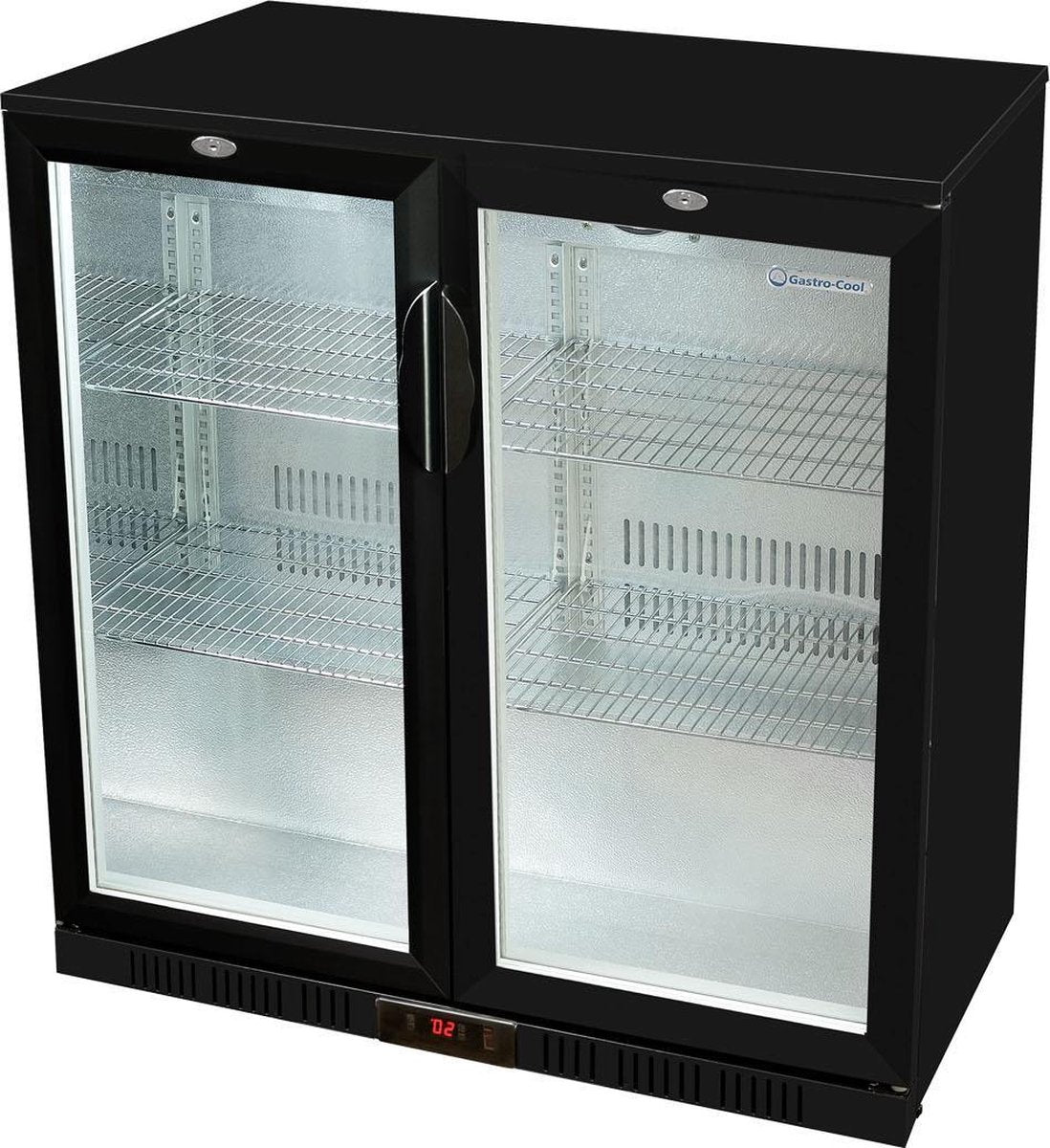 Gastro-Cool UC200 - Backbarkoeler 220 Liter - Zwart/RVS 216103