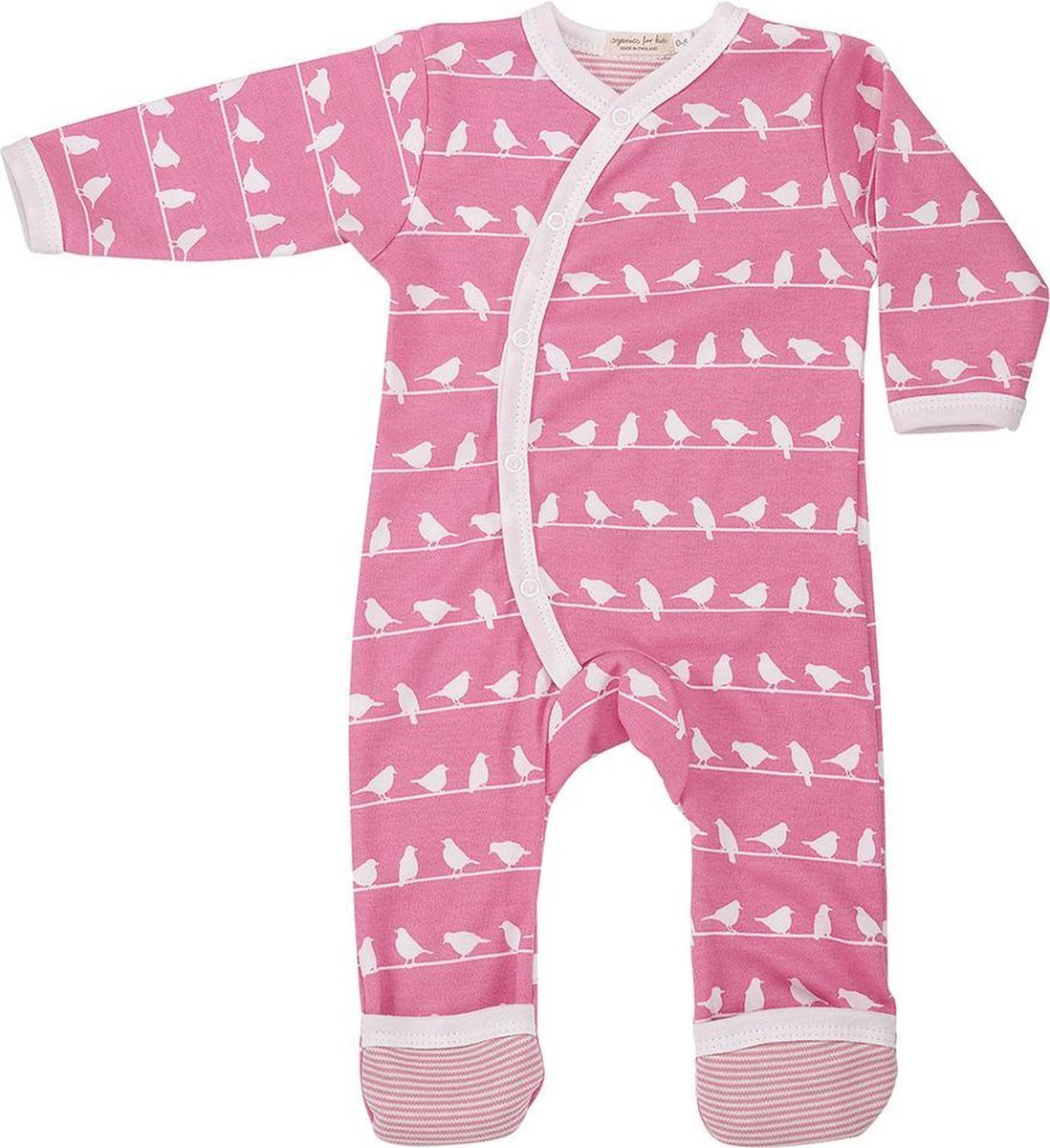 Pigeon Meisjesrompertje - Pink / Wit - 12 - 18 maanden