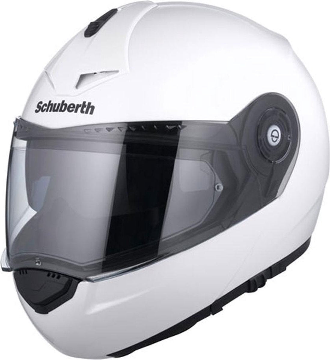 Schuberth C3 Pro Glossy Wit Systeemhelm - Motorhelm - Maat L