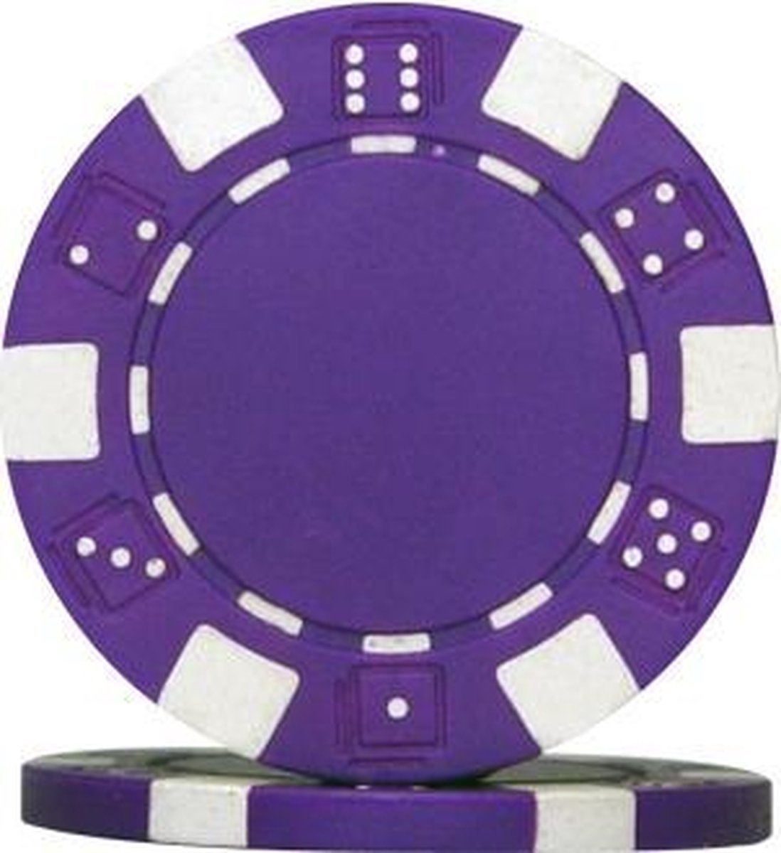Pokerchip Dice Chip - Paars - 11