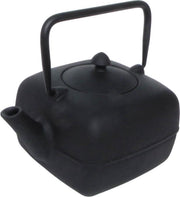 Point-Virgule Theepot - Gietijzer - Met Zeef - Vierkant - Zwart - 1 Liter