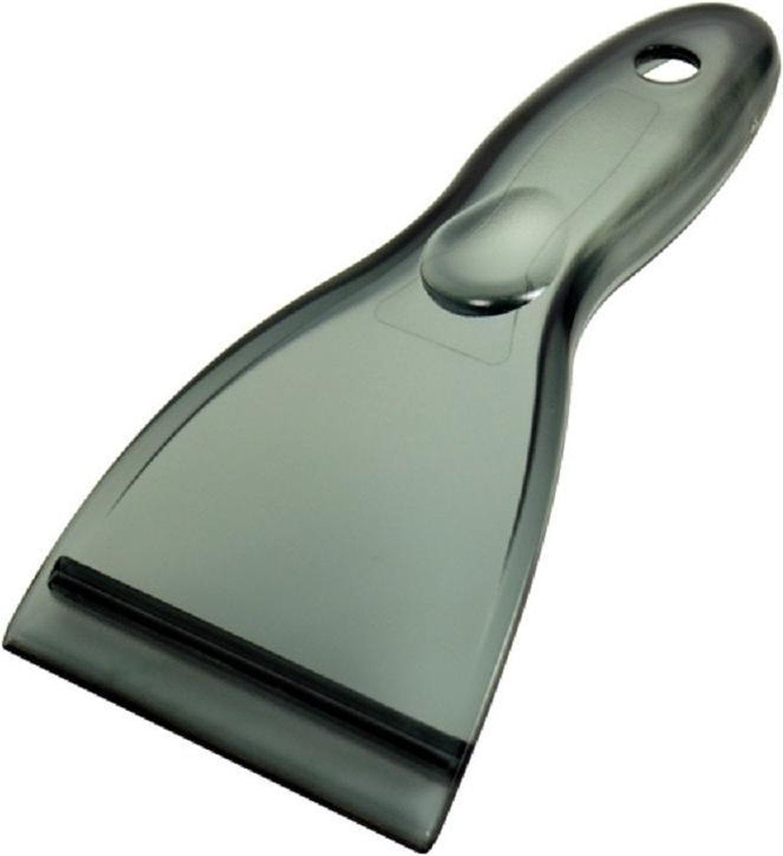 IJskrabber/ijsschraper zwart transparant extra breed 22 x 10 cm