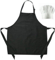 Benza Kinderschort met koksmuts - Zwart - 50 x 60 cm