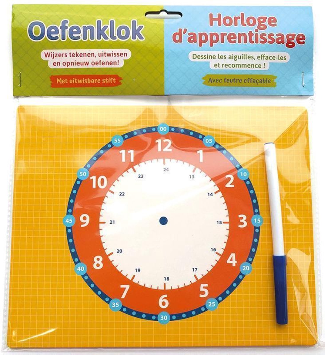 Deltas Oefenklok Met Uitwisbare Stift