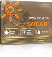 Beta-Solar 30 capsules Gezonde pigmentatie en huidbescherming voor zonnebaden en solarium: koper