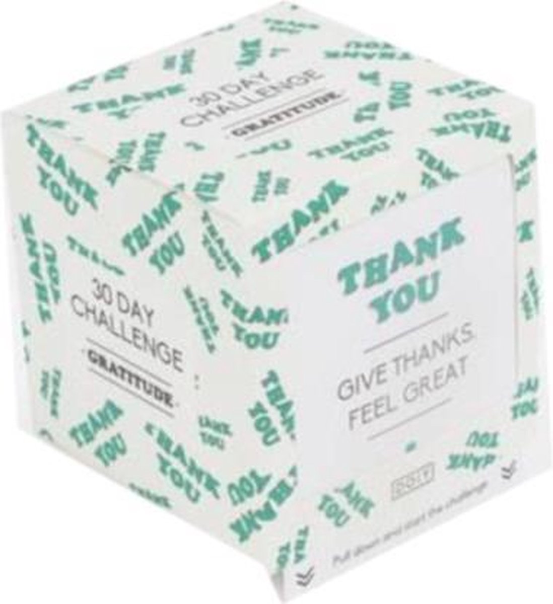 Doiy Kaartspel 30 Day Dankbaarheid 20 Cm Papier Wit/groen