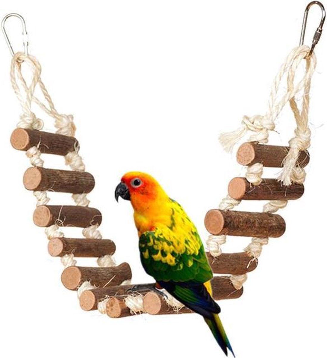 Houten trap voor vogels 45 cm lang