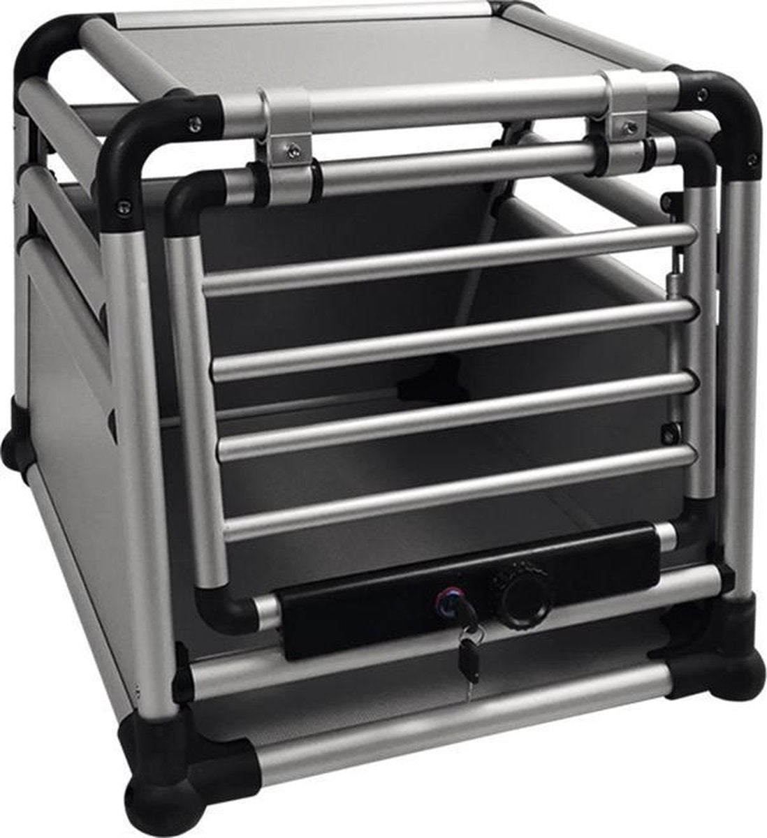 Nobby hondenbench aluminium deluxe S chroom