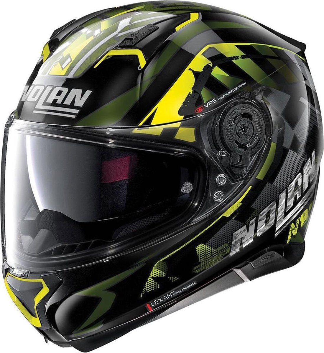 Nolan N87 Venator 90 Glossy Black Yellow Anthracite Integraalhelm - Motorhelm - Maat M