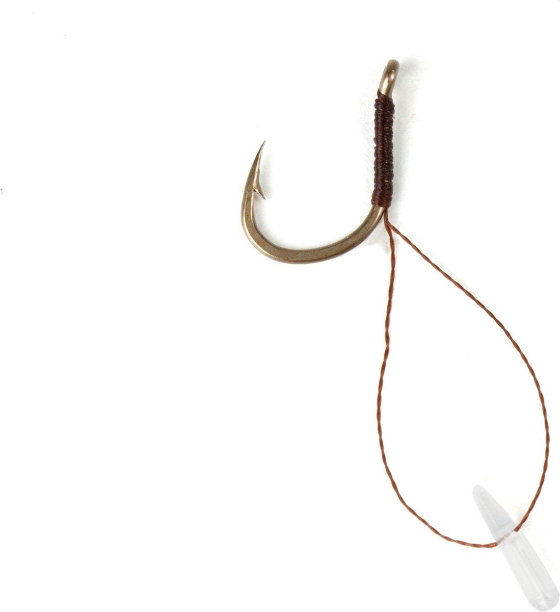 Korum Barbed Hook Hairs With Quickstops | Haakmaat 14 | 5 stuks
