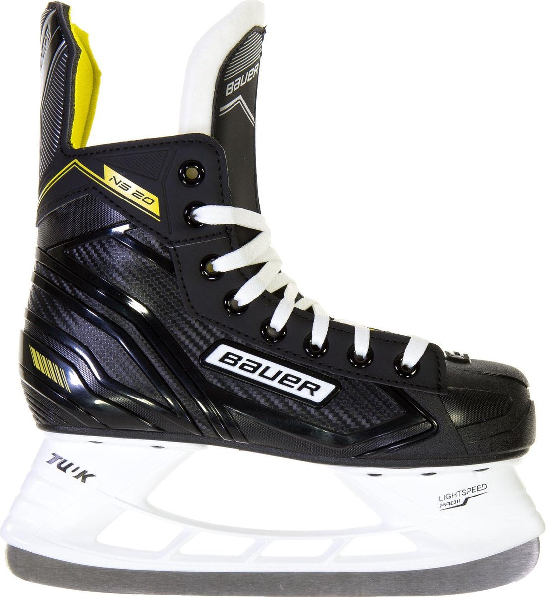 Bauer Schaatsen - Maat 35 - Unisex - zwart/geel/wit