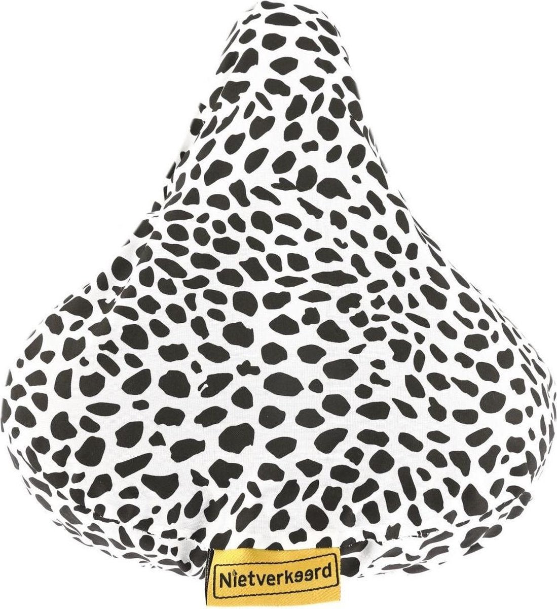 Niet Verkeerd NietVerkeerd zadeldek polyestr 210D waterproof - Animal Dots Wit/zwart