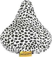 Niet Verkeerd NietVerkeerd zadeldek polyestr 210D waterproof - Animal Dots Wit/zwart