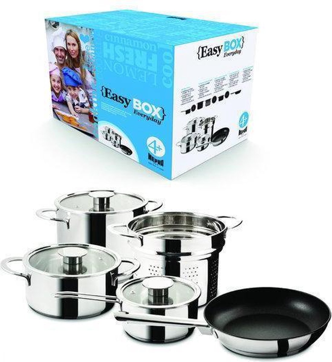Mepra Pannenset 'Every Day' 4 personen