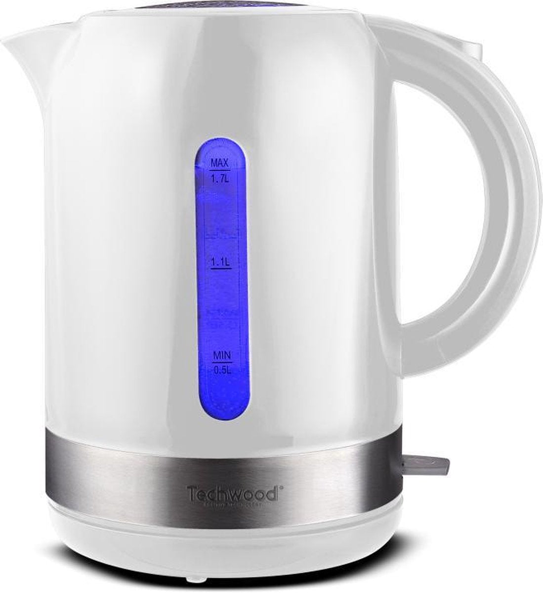 Techwood - Waterkoker - 1.7 liter - met  blauwe led verlichting