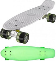 Ridge Retro board 22" Glow with clear green wheels