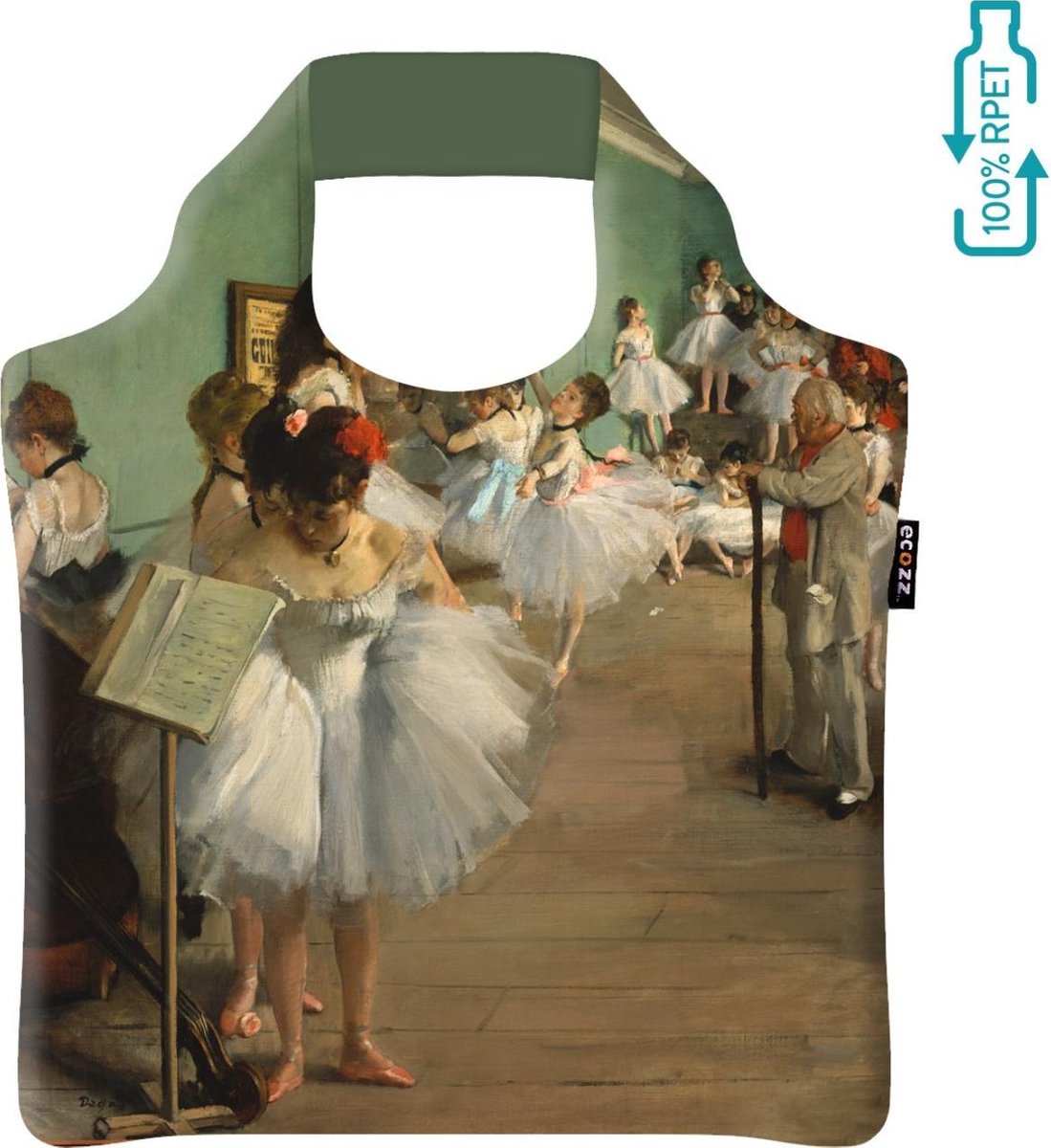 Ecozz - Draagtas opvouwbaar met tits - The Dance Class - Edgar Degas