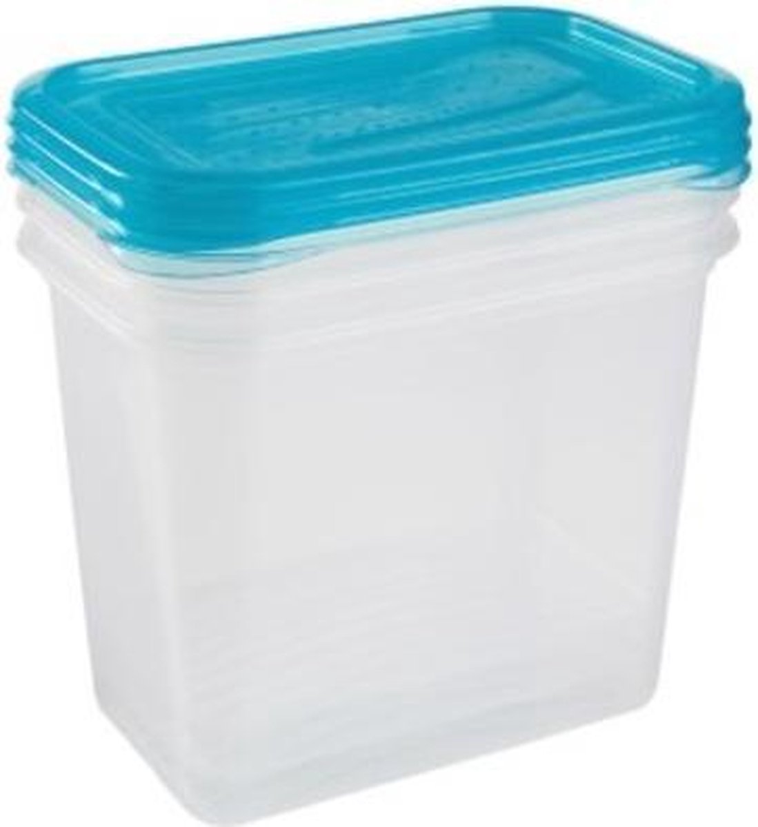 FREDO FRESH VERSHOUDDOZEN TRANSP/BLAUW SET 3  15X10X11 -  1L  KEEEPER 30674