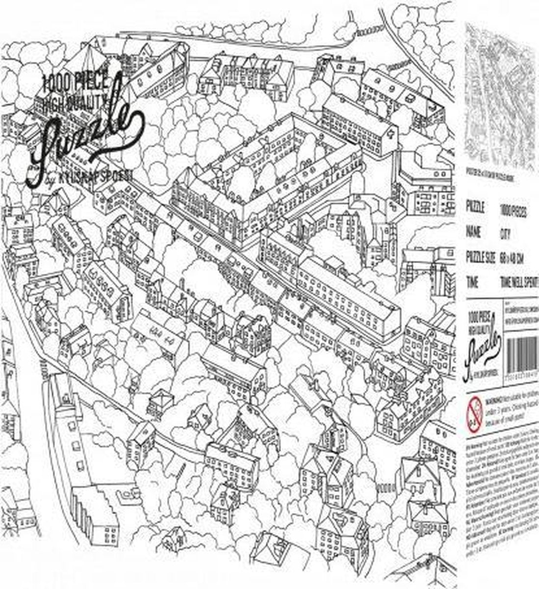 HO Koelkastpoëzie Puzzel City Sketch