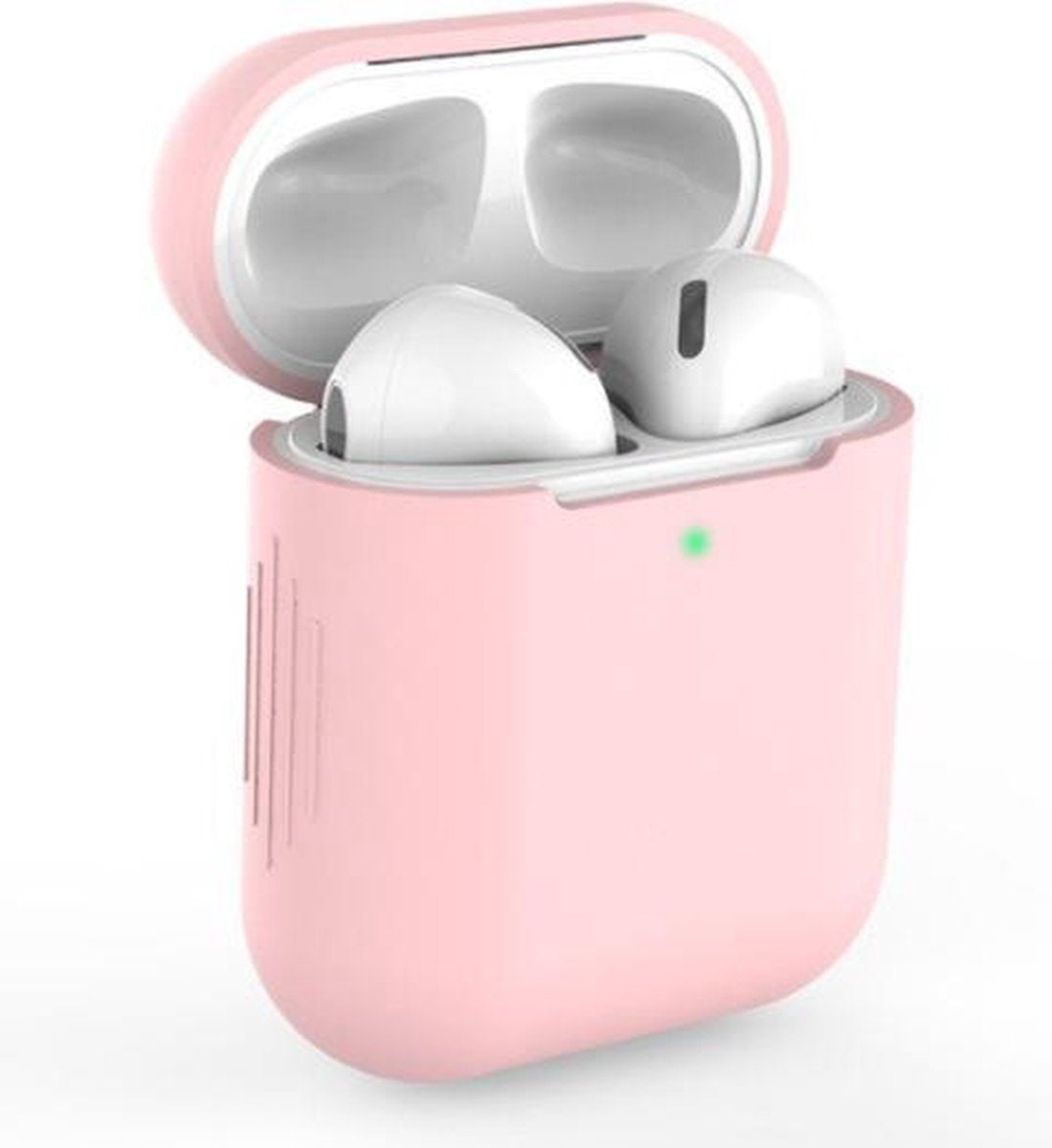 Gadgetpoint | Airpods Hoesje Siliconen Case - Airpod hoesje geschikt voor Apple AirPods 1 en Airpods 2 | Roze