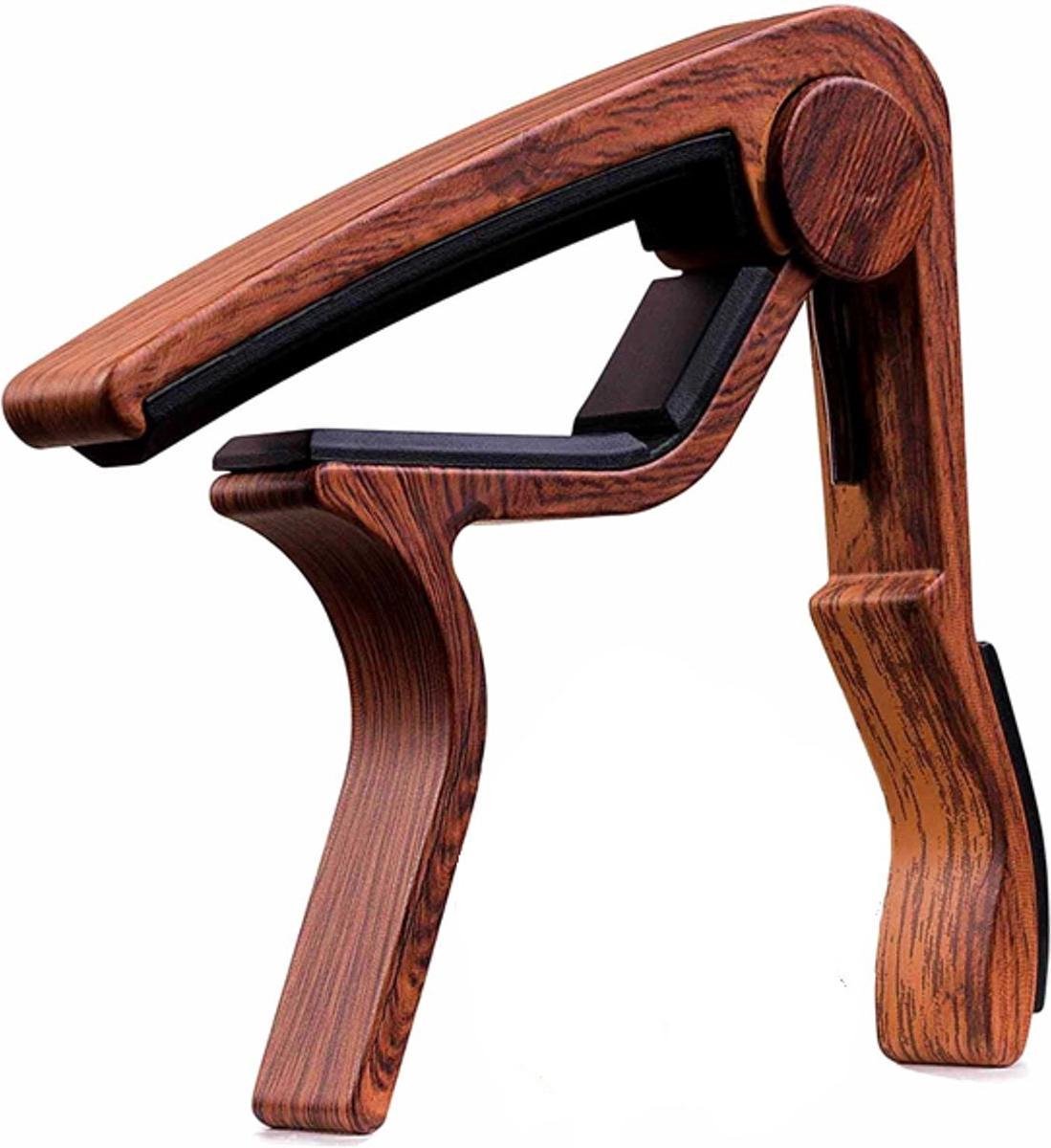 Gitaar Capo Deluxe – voor gitaren met stalen snaren – hout