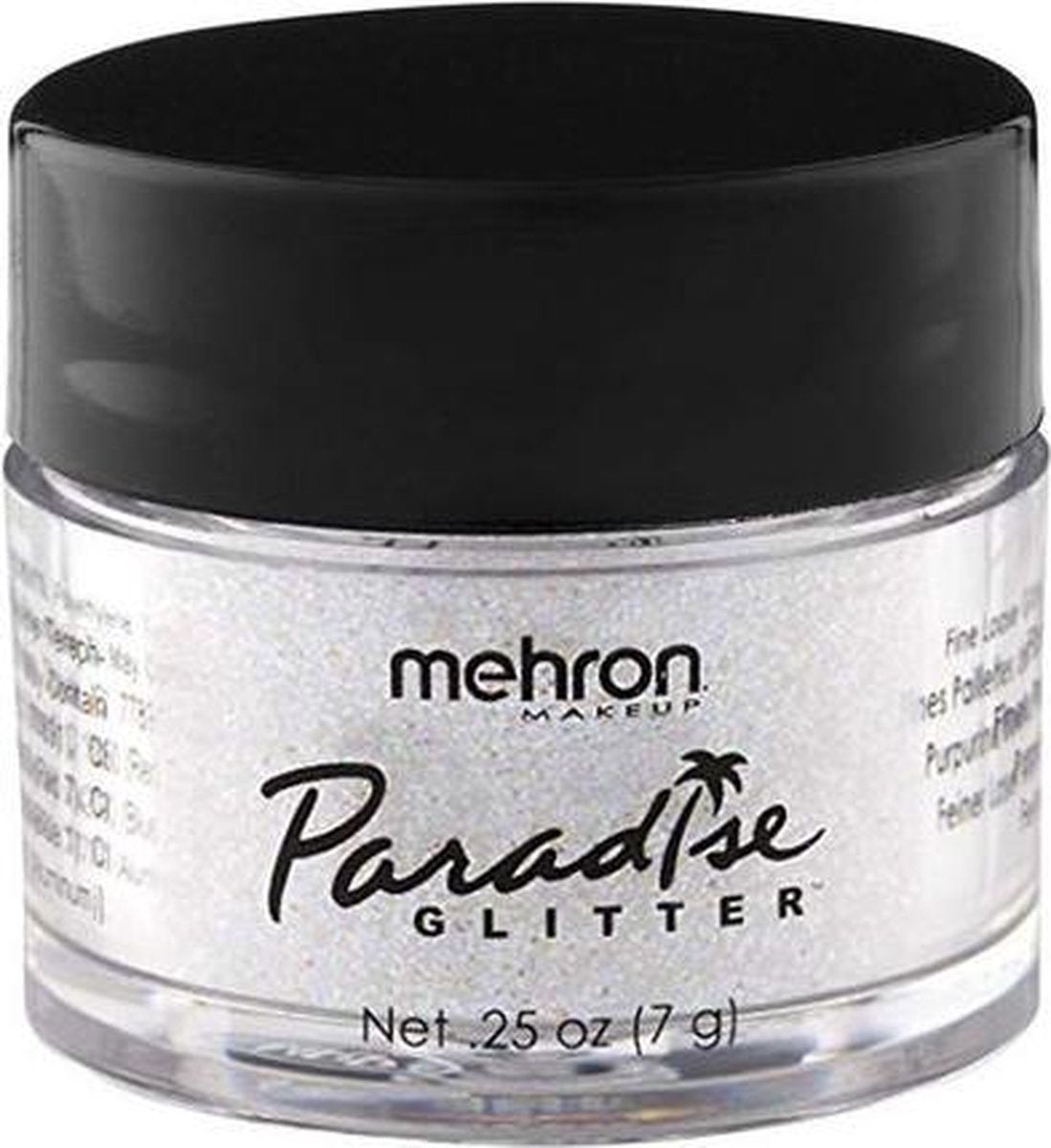 Mehron Paradise Glitter voor Schmink en Grime - Wit